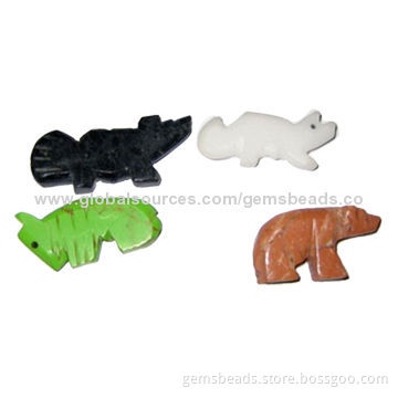 Gemstone Carving Beads for Jewelry Charm with 8-25mm SizeNew